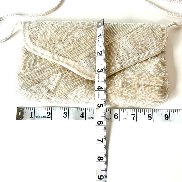 Vintage DELILL Beaded Evening Clutch Crossbody Bag - Picture 6 of 16